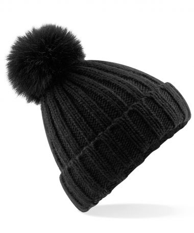 Verbier fur pom pom chunky beanie