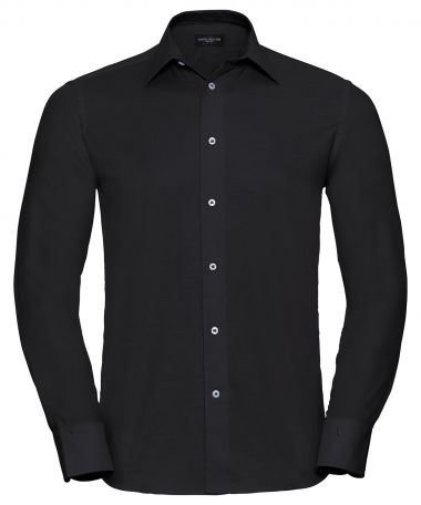 Long sleeved easycare tailored Oxford shirt