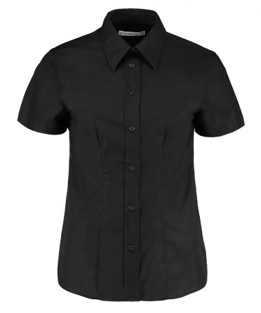 Women's workplace Oxford blouse short sleeved