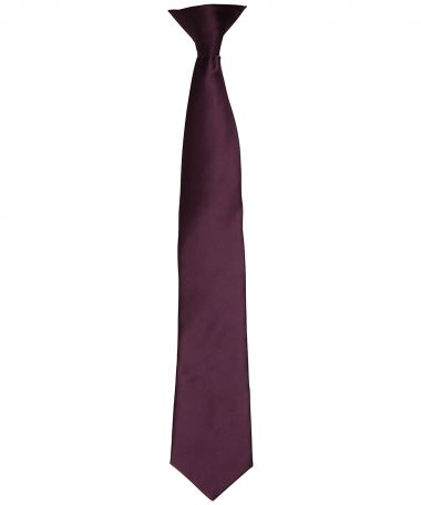 'Colours' satin clip tie