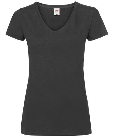 Lady-fit valueweight v-neck tee