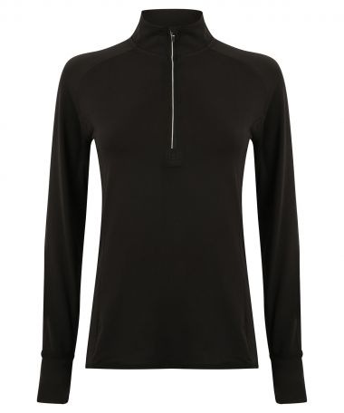 Women's long sleeve ¼ zip top