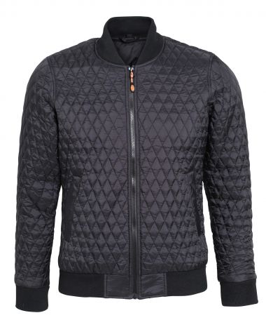 Quilted flight jacket