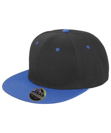 Bronx original flat peak-snapback dual colour cap