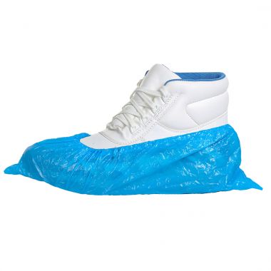 Disposable PE Overshoes (PK6000) - Blue -