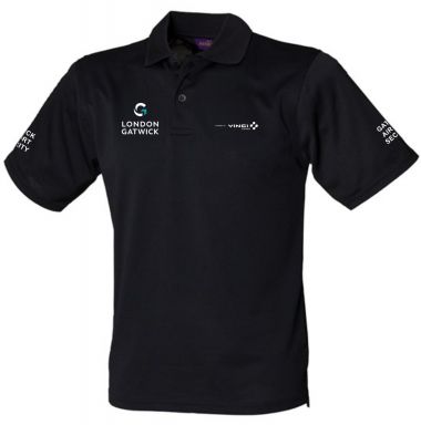 Pro Job Black Polo with 3 embroideries