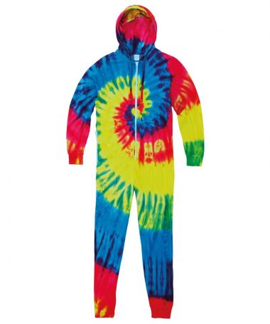 Rainbow tie-dye all-in-one