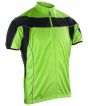 Black / Fluorescent Lime Green Colour Sample